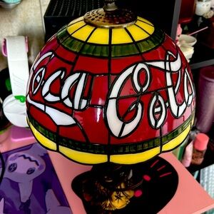 Plastic Coca Cola lamp